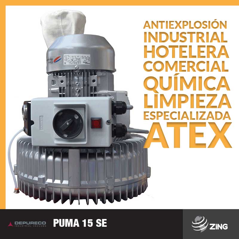 Aspiradora Depureco PUMA 30 Atex Zing Mexico
