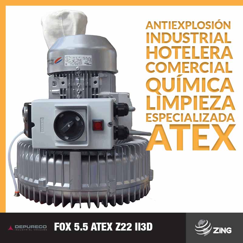 Aspiradora Depureco FOX 5.5 ATEX