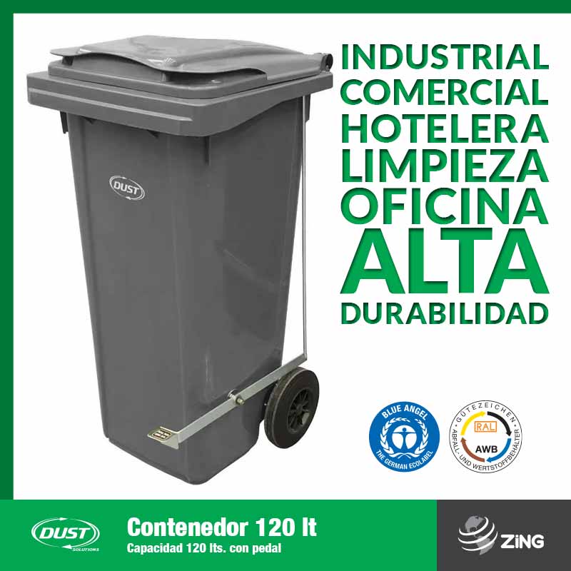 Contenedor Dust 120 Lts con pedal