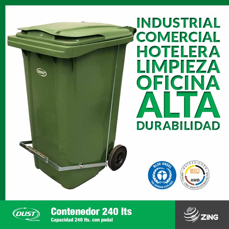 Contenedor Dust 240 Lts con pedal
