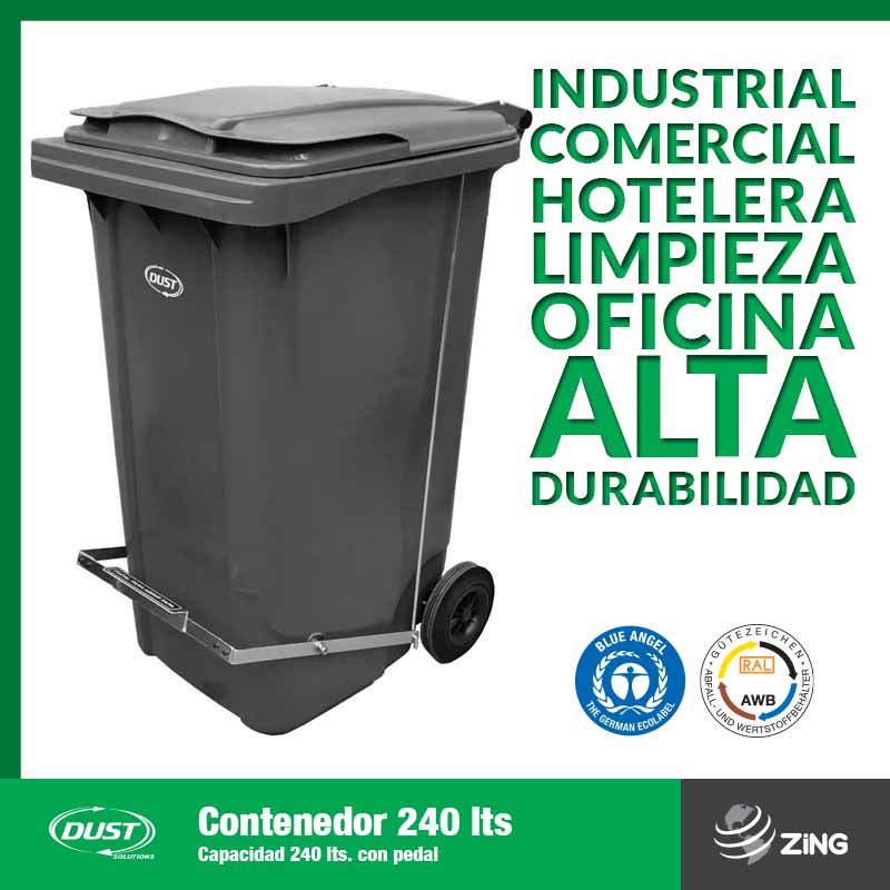 Contenedor Dust 240 Lts con pedal