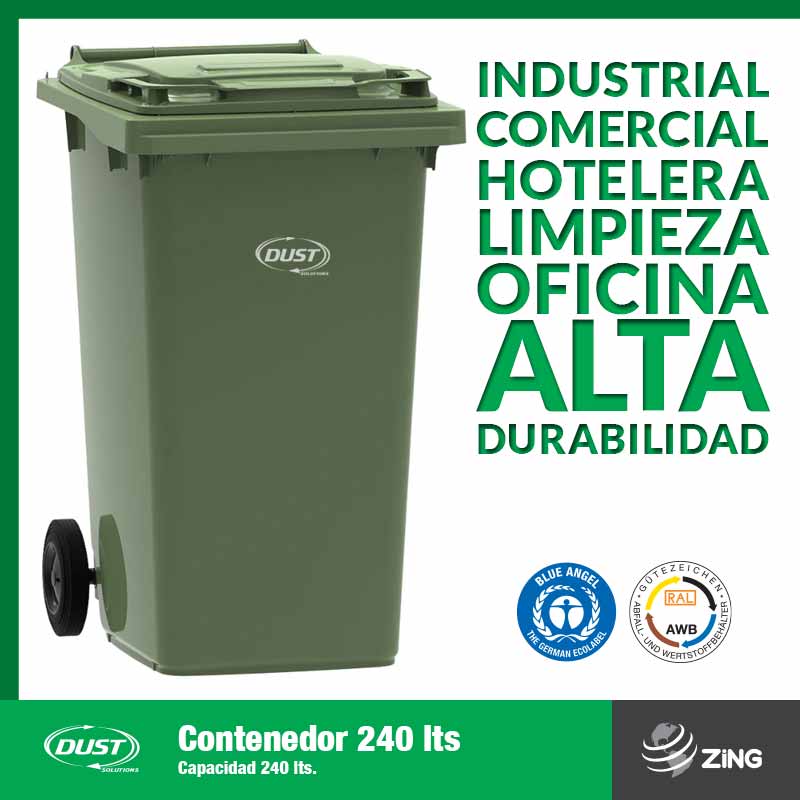 Contenedor Dust 240 Lts Zing Mexico