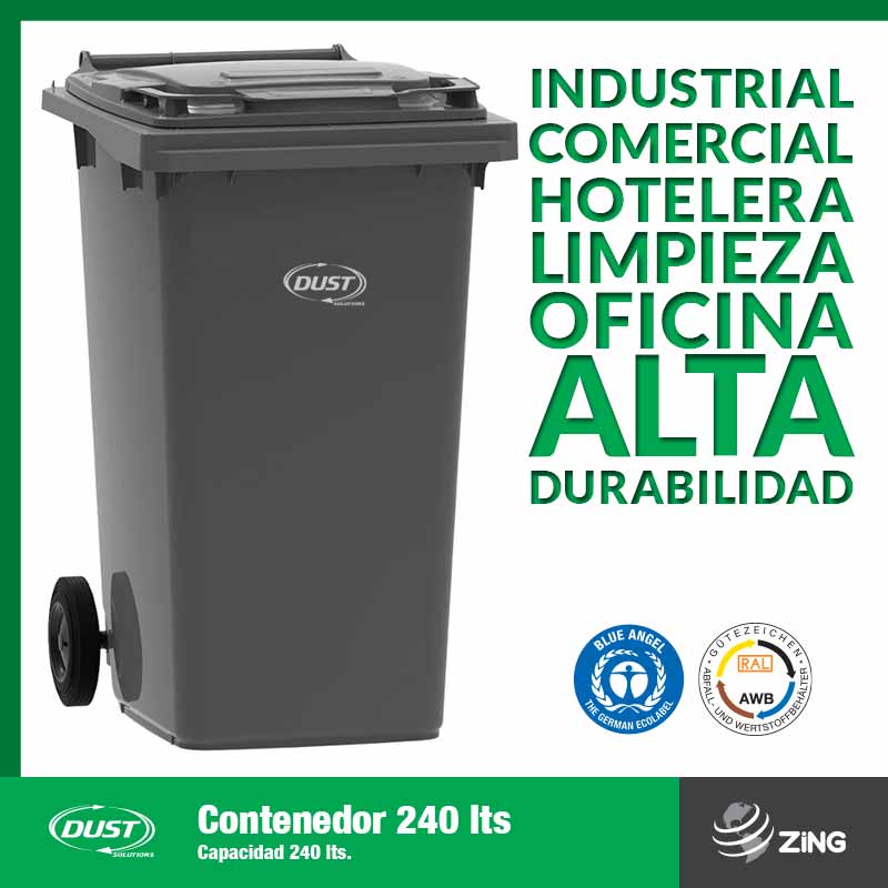 Contenedor Dust 240 Lts Zing Mexico