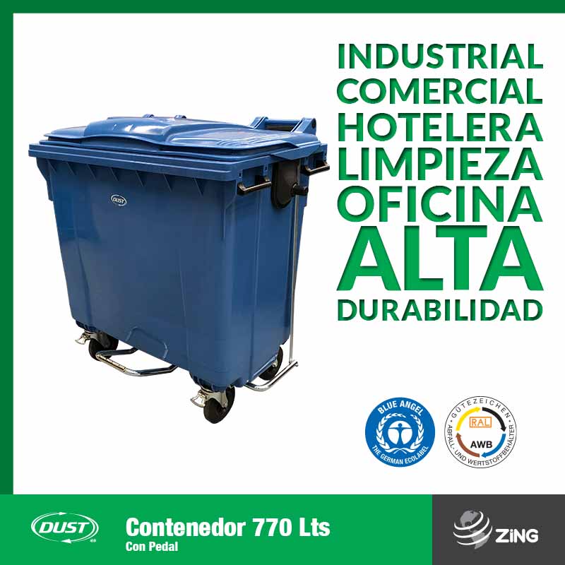 Contenedor Dust 770 con Pedal Lts Zing Mexico